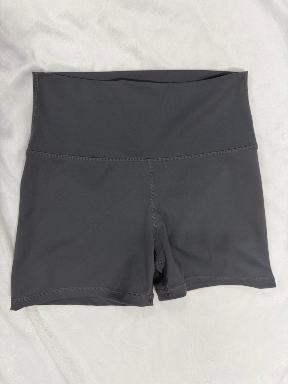 Bucked Up Women’s M High-Waisted Bike Shorts/Yoga - Charcoal Gray - 3.5 inch